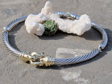 DAVID YURMAN 925 Sterling & 14k gold chocker necklace