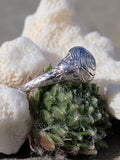 14k gold white gold c.1920's filigree diamond ring