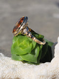 10k gold Deco CITRINE estate ring