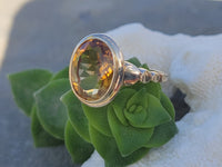 10k gold Deco CITRINE estate ring