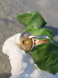 10k gold Deco CITRINE estate ring