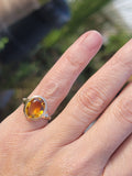 10k gold Deco CITRINE estate ring