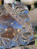 14k gold - platinum two tone Deco c.1910- c.1920's old cut diamond antique bracelet