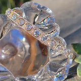 14k gold - platinum two tone Deco c.1910- c.1920's old cut diamond antique bracelet