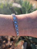14k gold - platinum two tone Deco c.1910- c.1920's old cut diamond antique bracelet
