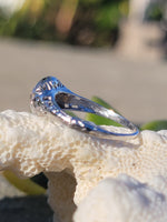 14k white gold c.1920's European cut diamond estate ring