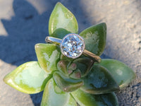 18ct gold old mine cut diamond solitaire antique estate ring - 1.20ct