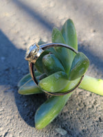 18ct gold old mine cut diamond solitaire antique estate ring - 1.20ct