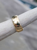 14k gold 7.5mm estate wedding band 1903 - size 7