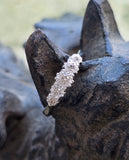 18ct & platinum two-tone diamond estate ring band