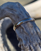 10k gold two tone 3mm vintage engraved wedding band - size 10