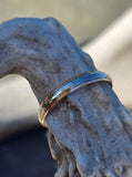 10k gold two tone 3mm vintage engraved wedding band - size 10