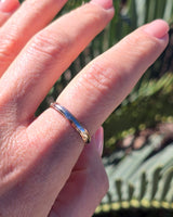 10k gold two tone 3mm vintage engraved wedding band - size 10