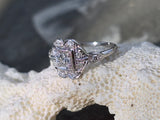 platinum ART DECO c.1920's diamond antique ring- apx .43ct tw HOLD