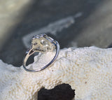 platinum ART DECO c.1920's diamond antique ring- apx .43ct tw HOLD