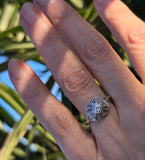 platinum Art Deco diamond filigree c.1920's vintage estate ring