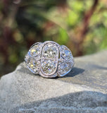 Platinum c.1920's Art Deco mine cut diamond ring