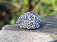 Platinum c.1920's Art Deco mine cut diamond ring