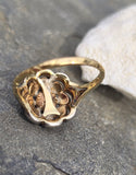 18ct Georgian rose cut diamond ring