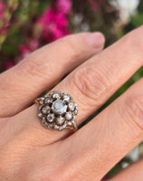 18ct Georgian rose cut diamond ring