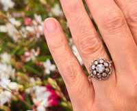 18ct Georgian rose cut diamond ring