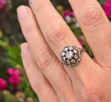 18ct Georgian rose cut diamond ring