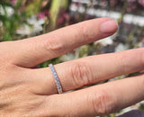 14k white gold 29 diamond eternity band - size 7