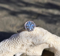 Platinum Art Deco c.1920's filigree European cut diamond solitaire ring
