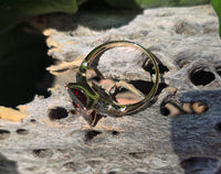 10k gold two tone Art Deco Garnet antique ring