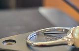 14k white gold pearl and diamond estate ring