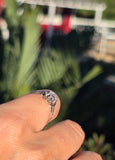 platinum and 18ct two tone Edwardian diamond antique estate engagement ring