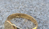 18k gold estate signet ring