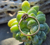 18k gold ruby and diamond antique shield glove navette ring