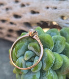 10k gold Victorian amethyst & pearl antique estate ring