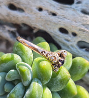 10k gold Victorian amethyst & pearl antique estate ring