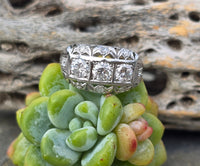 platinum c.1920's filigree estate diamond ring