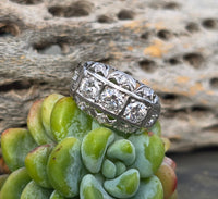 platinum c.1920's filigree estate diamond ring