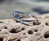 18k white gold c.1920's filigree European cut diamond ring