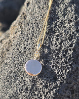 14k gold diamond and turquoise pendant necklace
