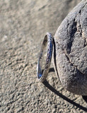 platinum 1.7mm vintage floral engraved wedding band - size 6