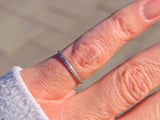 platinum 1.7mm vintage floral engraved wedding band - size 6