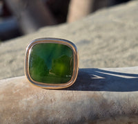 14k gold Jade watch FOB necklace pendant