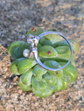 platinum Edwardian pearl and diamond antique ring