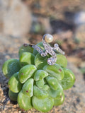 platinum Edwardian pearl and diamond antique ring