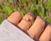 platinum  and 18ct gold two tone pearl and diamond Edwardian ring band