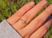 platinum  and 18ct gold two tone pearl and diamond Edwardian ring band
