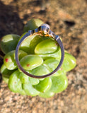 platinum  and 18ct gold two tone pearl and diamond Edwardian ring band