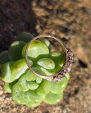 18ct gold pearl and diamond Edwardian ring band