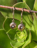 9k gold Victorian foe pearl antique estate earrings