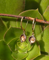 9k gold Victorian foe pearl antique estate earrings
